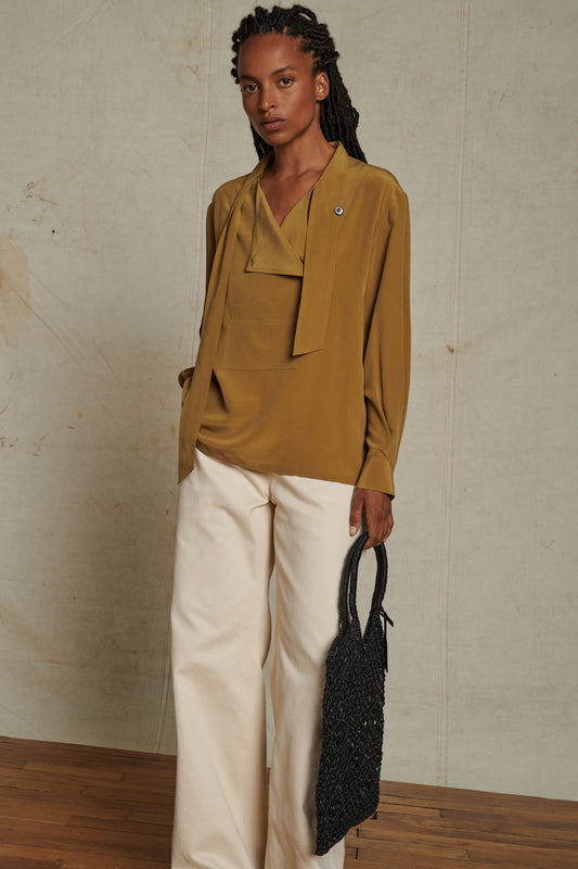 Alissio Trousers - Chalk - Cotton - Women
