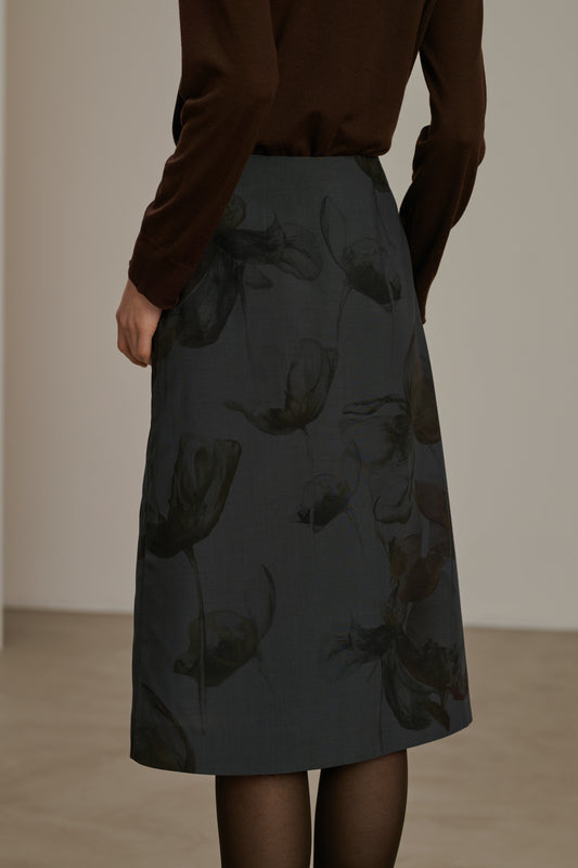 Valet skirt - Anthracite Grey - Wool - Women
