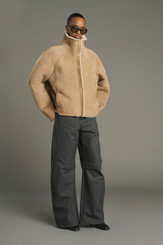 Kleber coat - Beige - Leather - Women