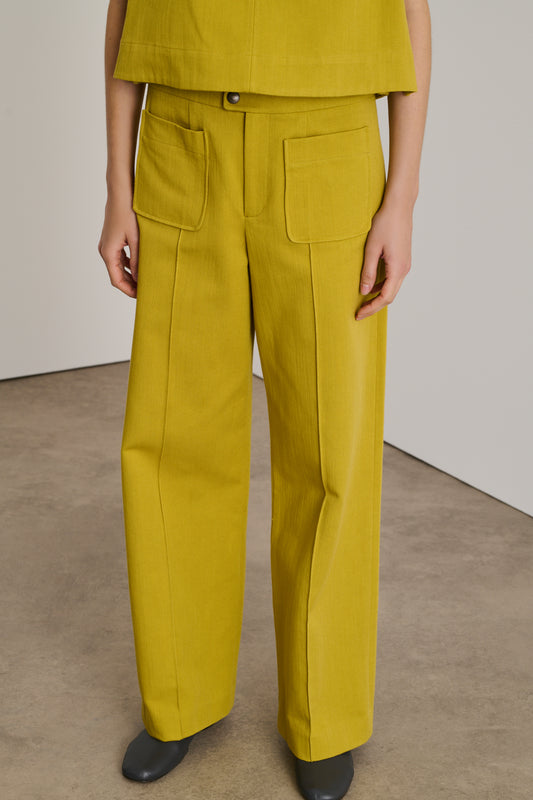 Harry trousers - Golden Yellow - Cotton - Women