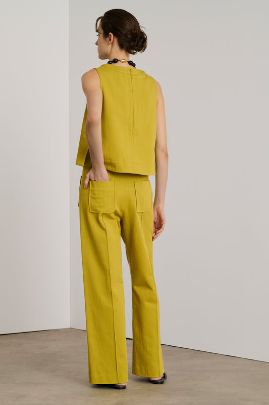 Harry trousers - Golden Yellow - Cotton - Women