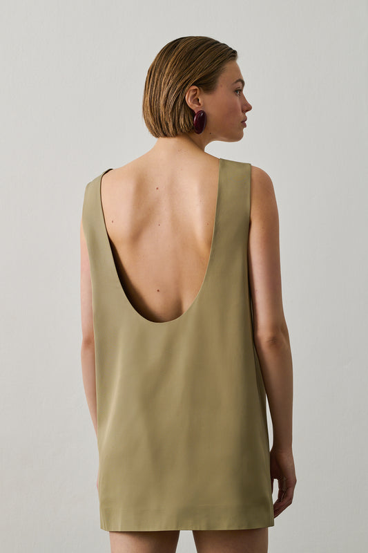 Robe Maya - Sauge - Viscose - Femme