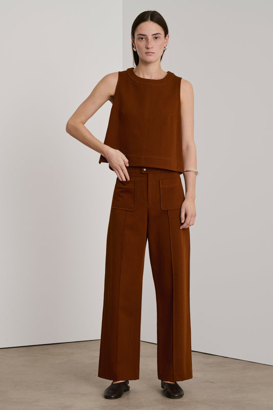 Harry Trousers - Clay - Cotton - Women