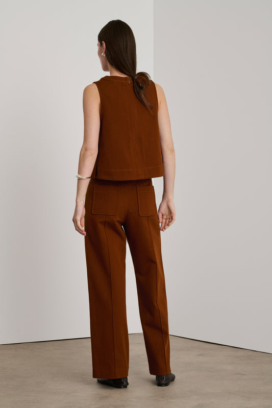 Harry Trousers - Clay - Cotton - Women