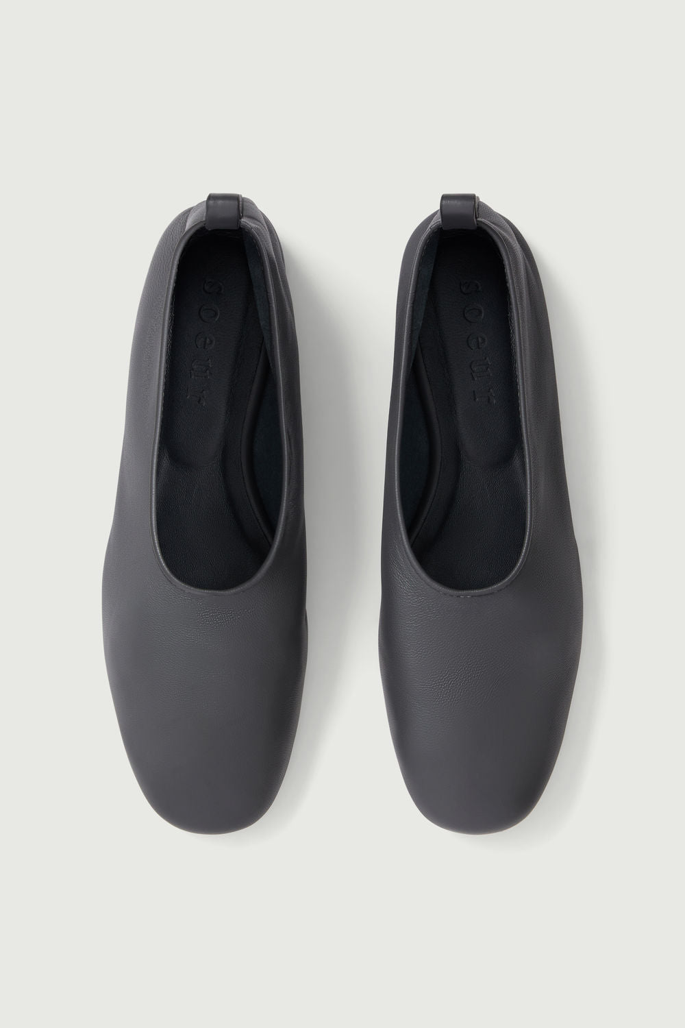 Bala ballerinas - Anthracite Grey - Leather - Women