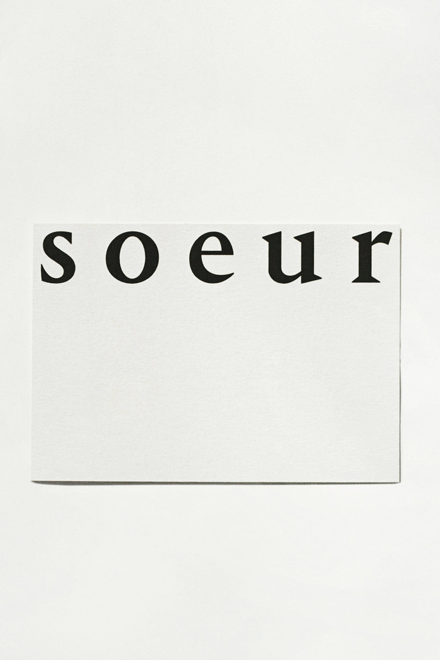 Soeur E-Gift Card N°3