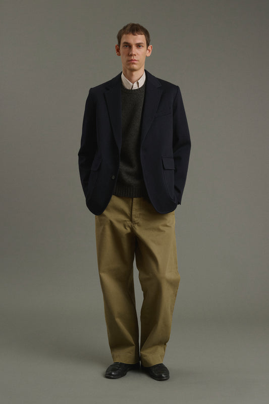 Jacket Clement - Dark Navy - Wool - Men
