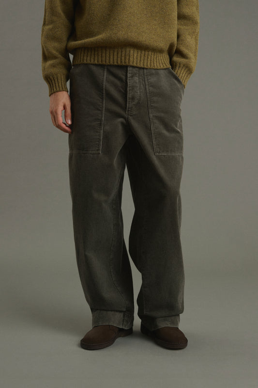 Trousers Kurtis - Grey-Green - Cotton - Men