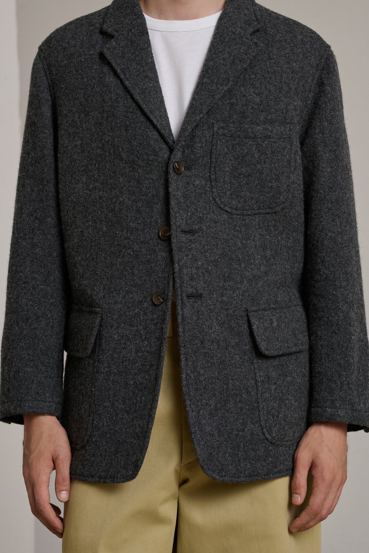 Veste Nathan - Gris - Laine - Homme vue 3