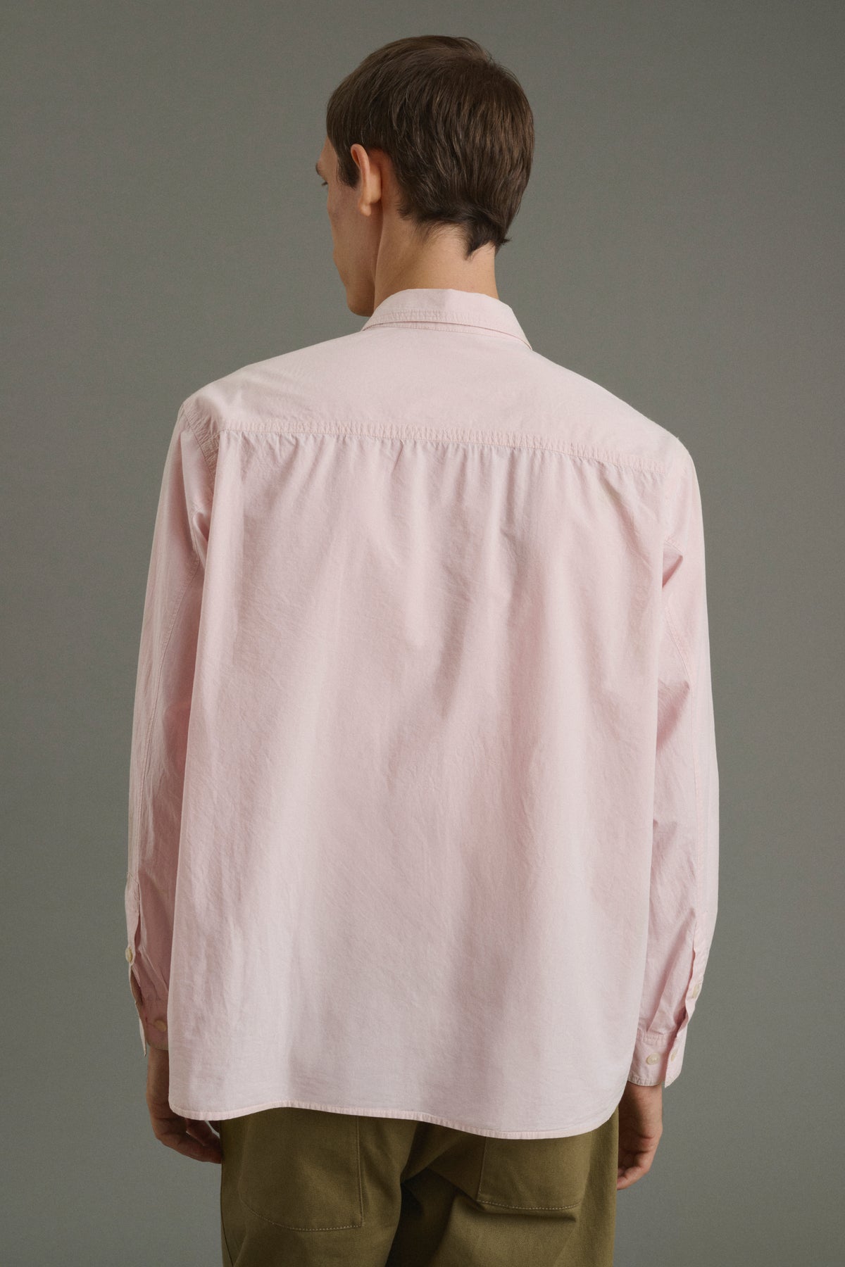 Shirt Isaac - Pale Pink - Cotton - Men vue 6