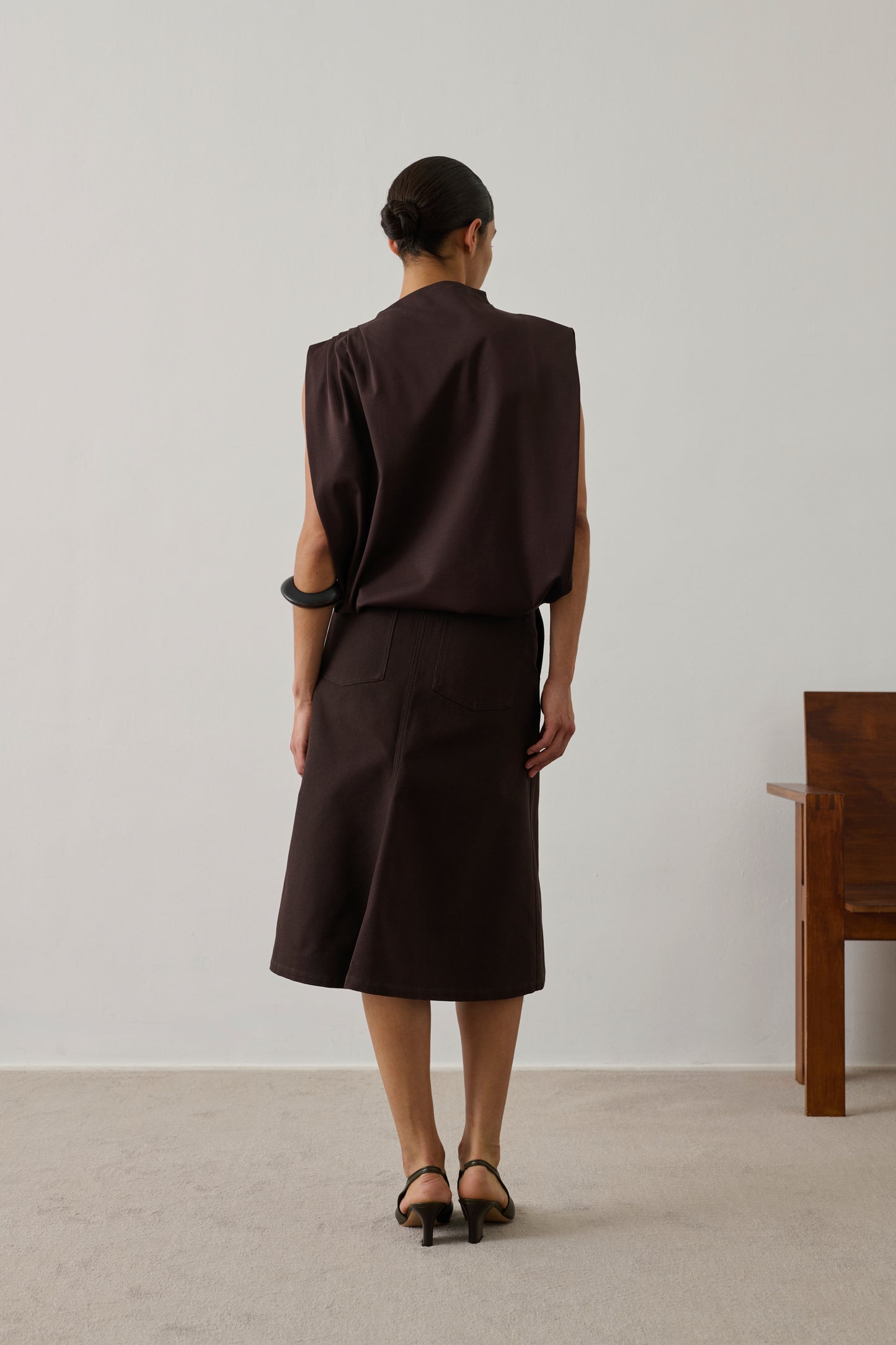 Idris top - Dark Brown - Cotton - Women
