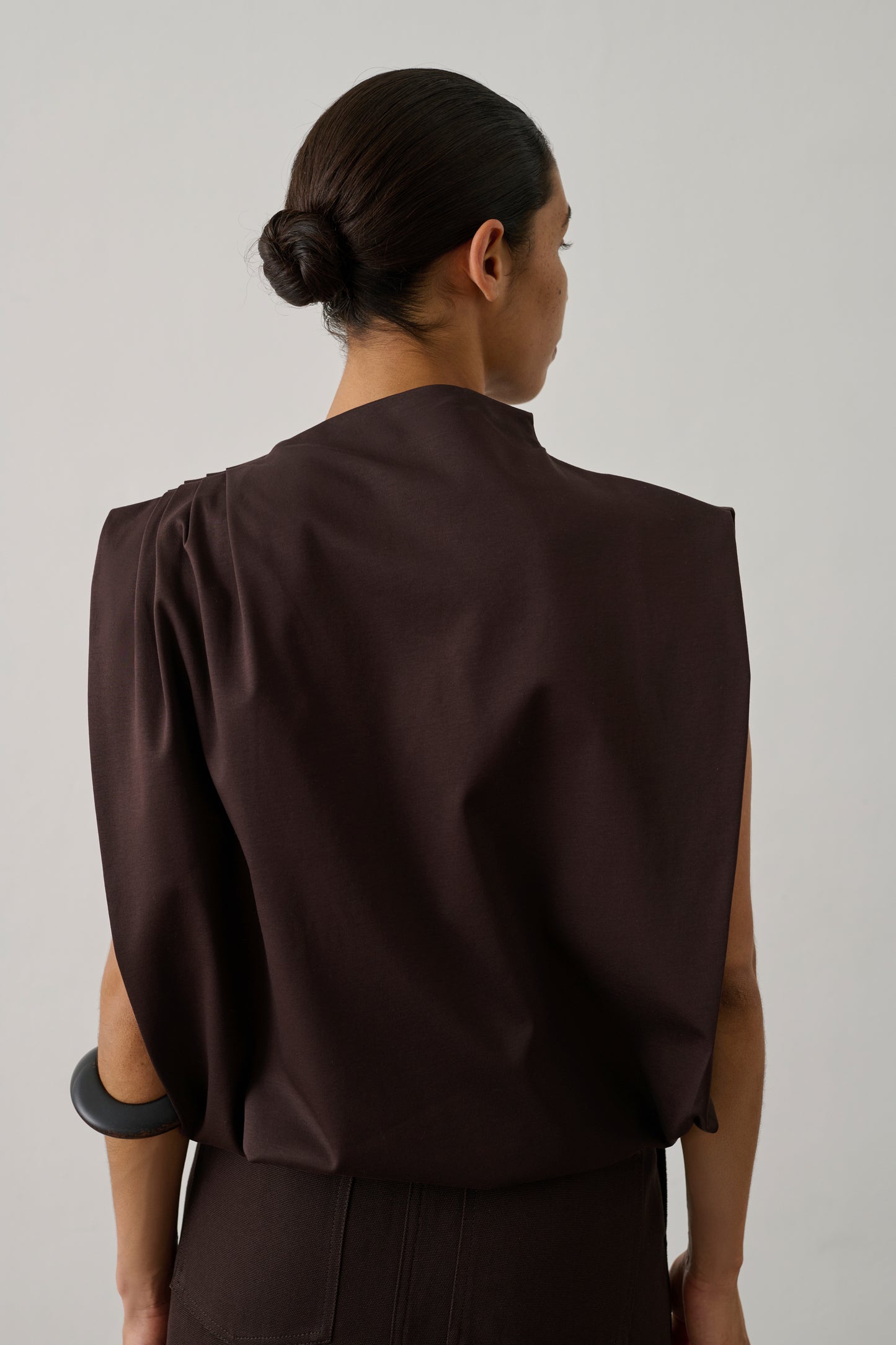Idris top - Dark Brown - Cotton - Women