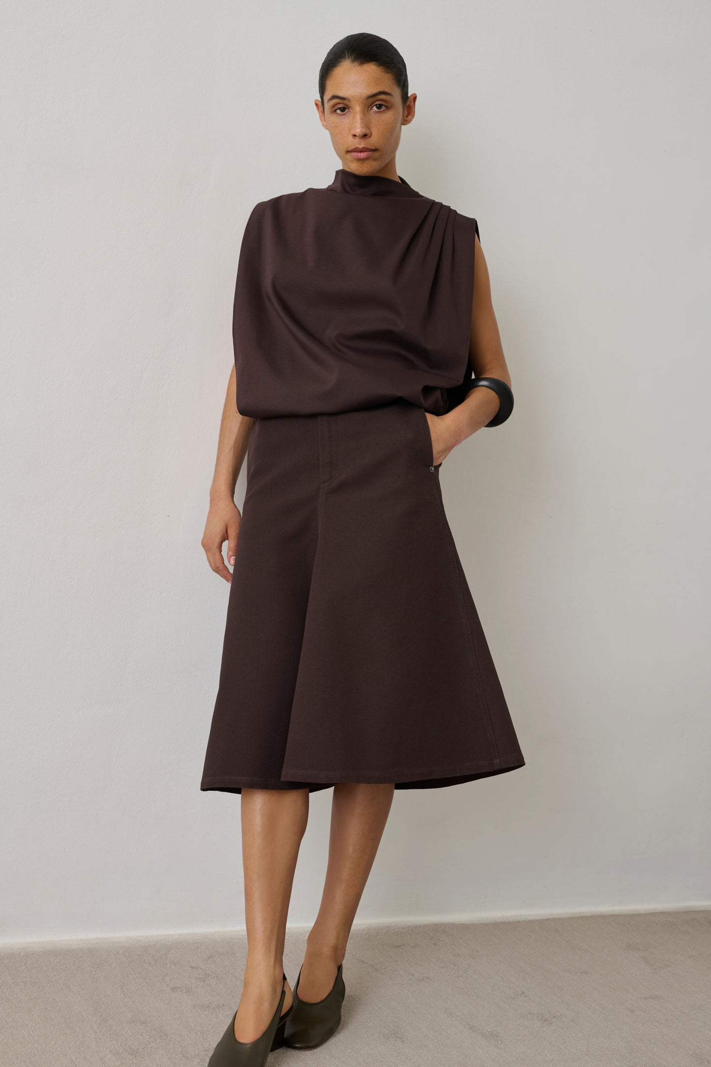 Idris top - Dark Brown - Cotton - Women