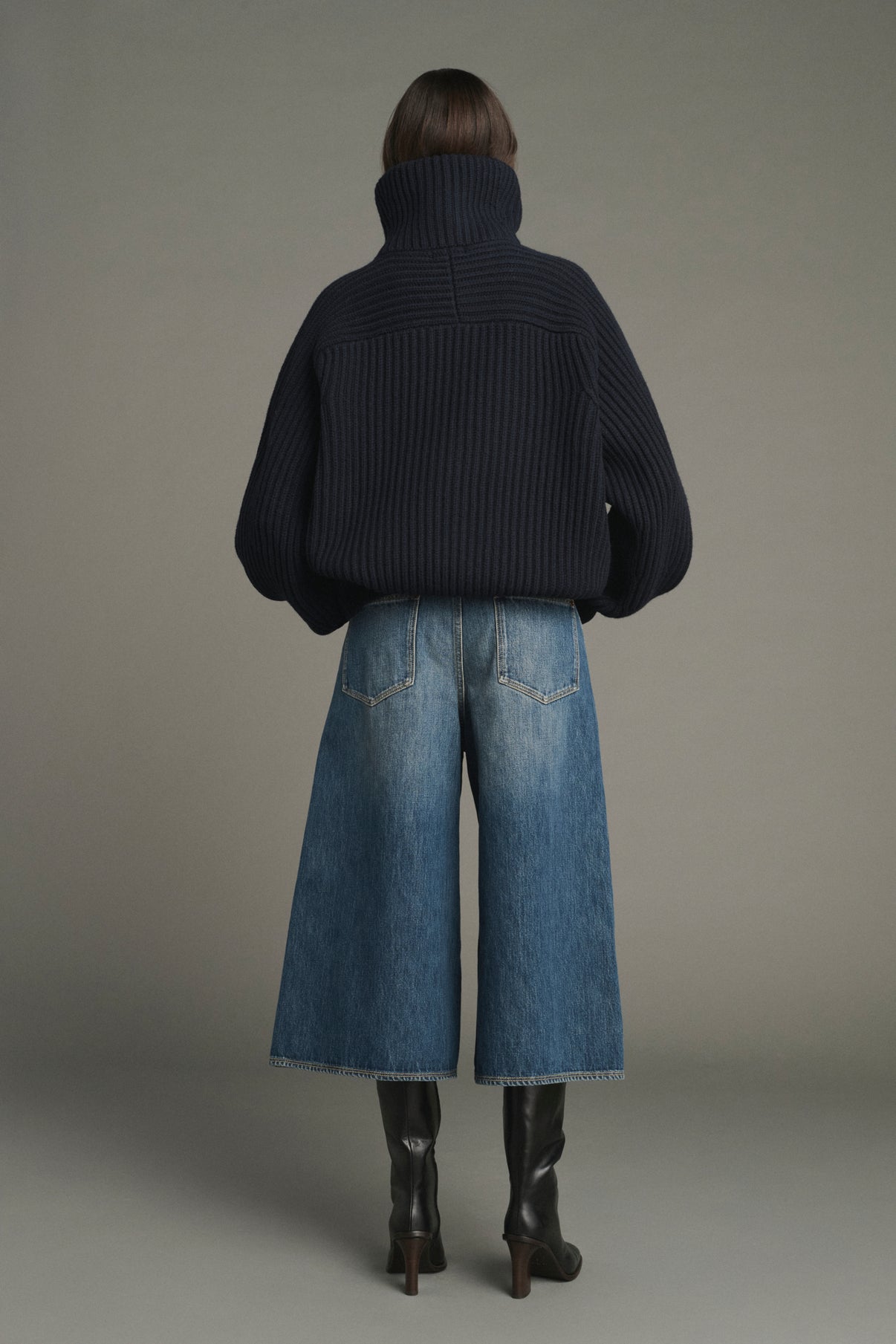Jasper jacket - Navy - Merino Wool - Women vue 2