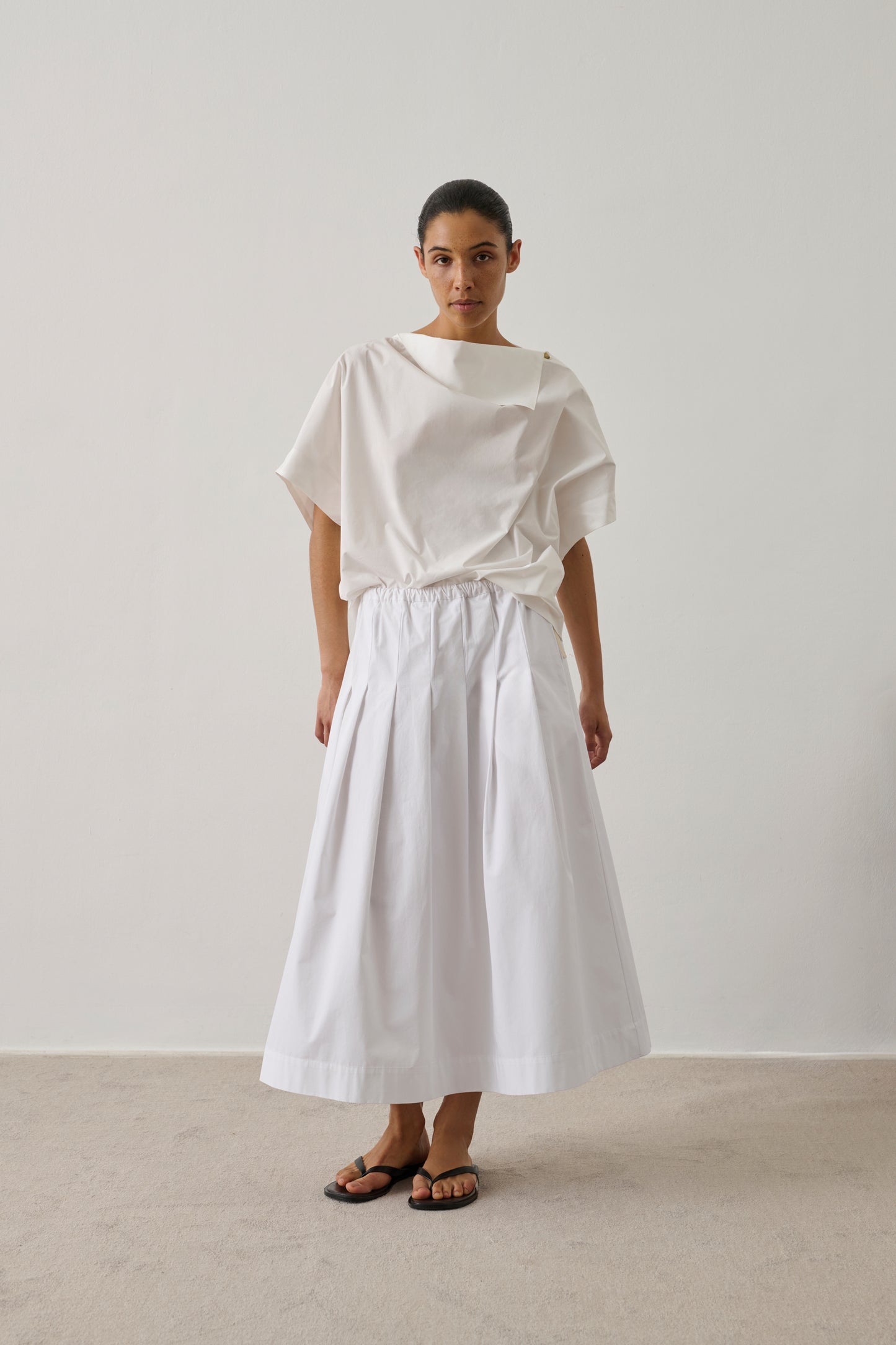 Skirt Amalia - Off-White - Cotton - Women