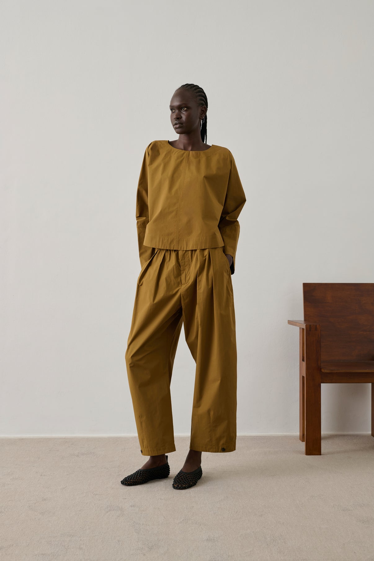 Blouse Armand - Caramel - Coton - Femme vue 1