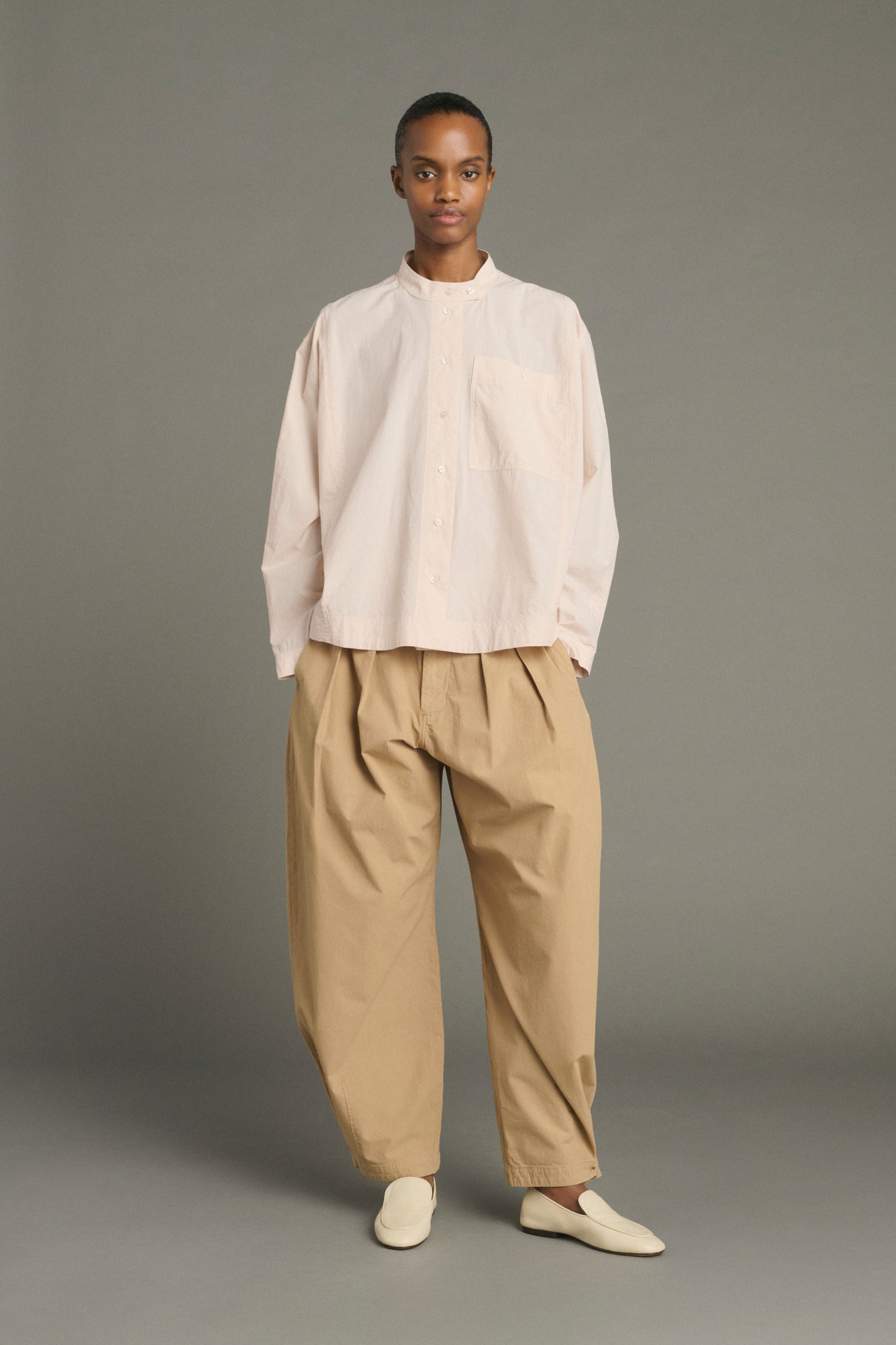 Chypre shirt - Powdery Beige - Cotton - Women