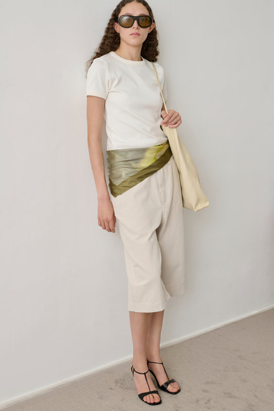 Bermuda Francis - Blanc Grès - Coton - Femme