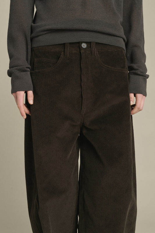 Gunther Trousers - Dark Brown - Cotton - Women