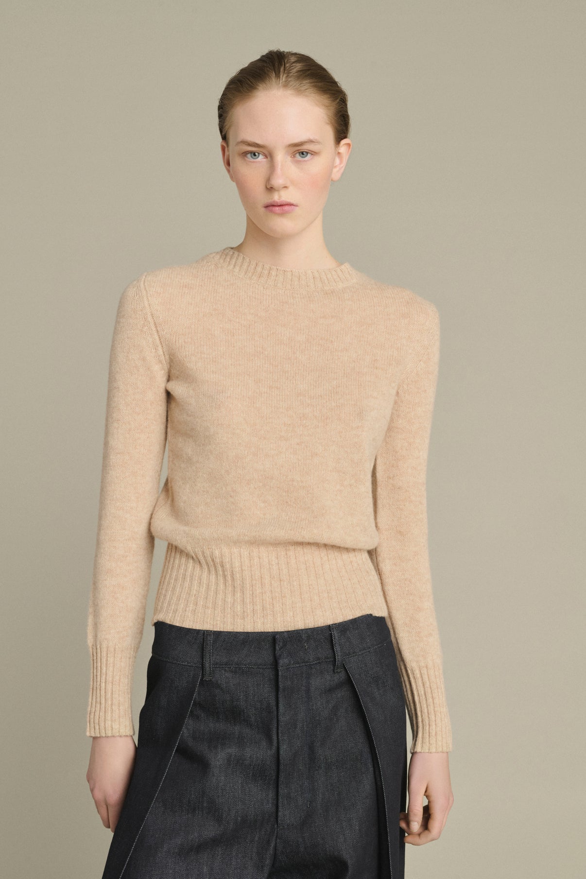 Pullover Gipsy - Écru Chiné - Merino Wool - Women vue 3