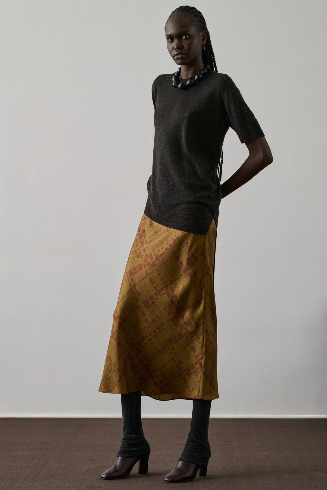 Jupe Fever - Bronze/Rouille - Soie - Femme