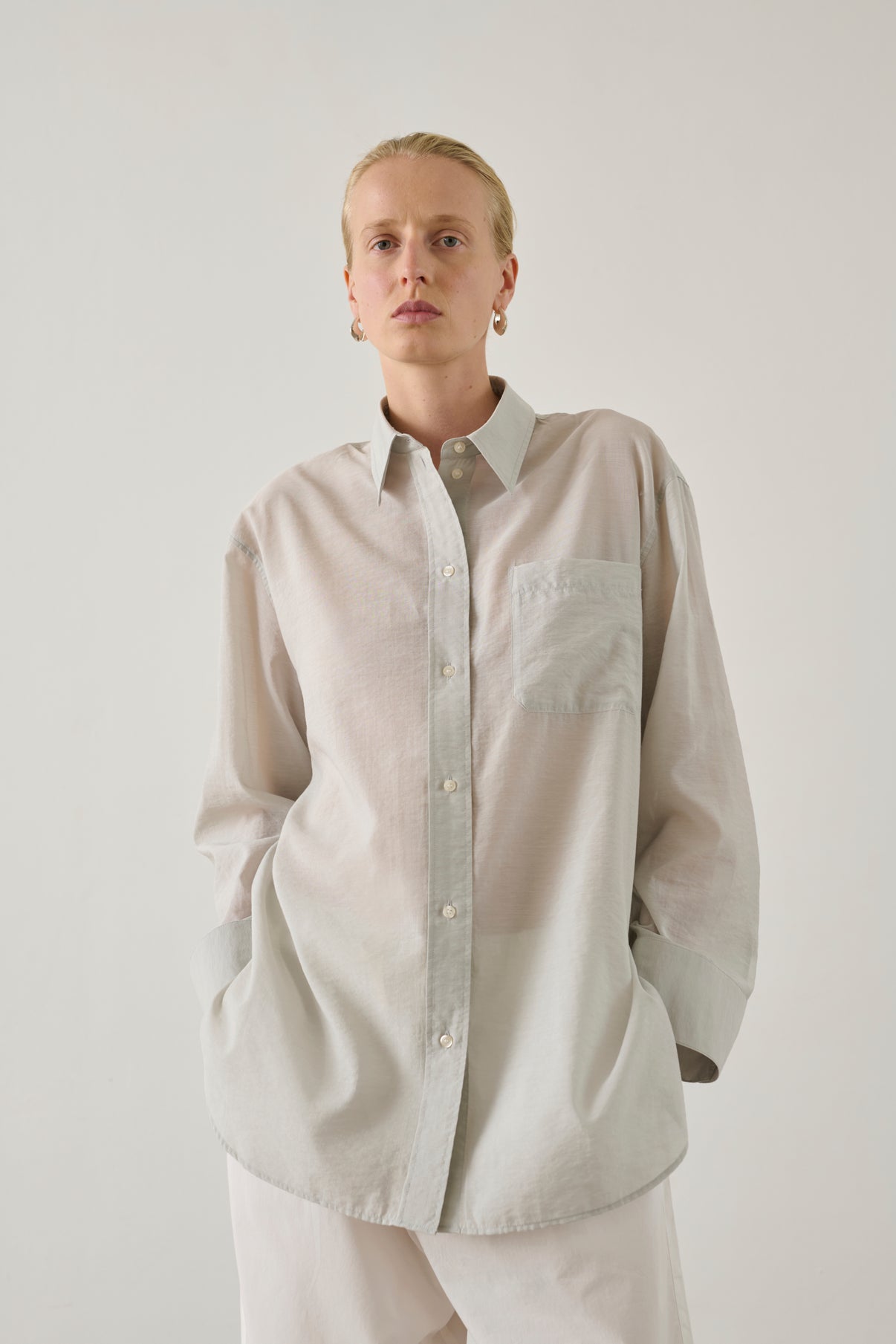 Chemise Francesca - Gris Clair - Femme vue 2