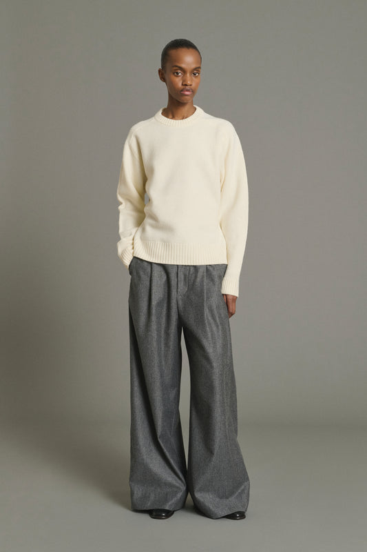 Pullover Jeremie - Ecru - Merino Wool - Women