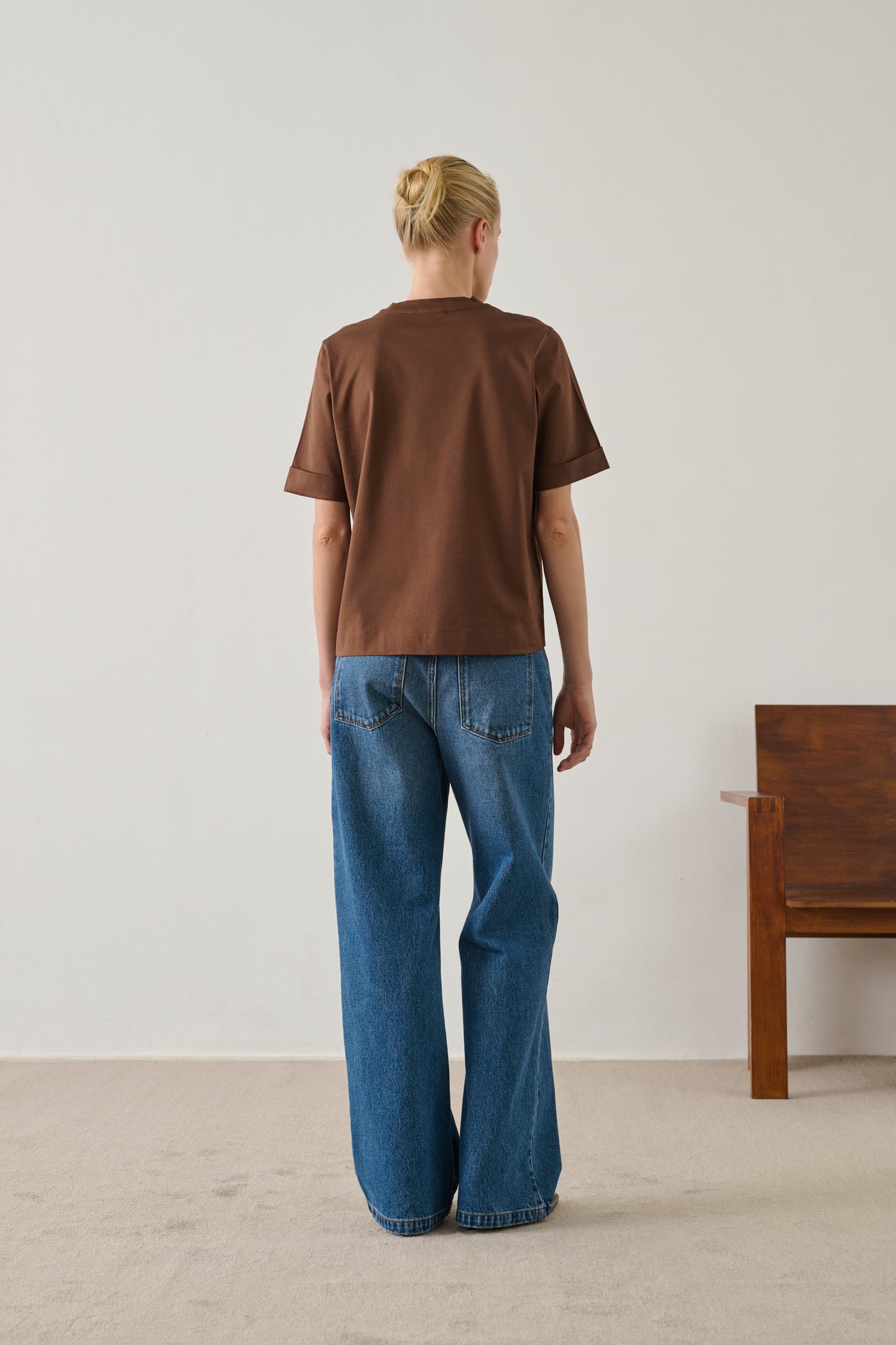 Ama T-shirt - Mahogany - Cotton - Women
