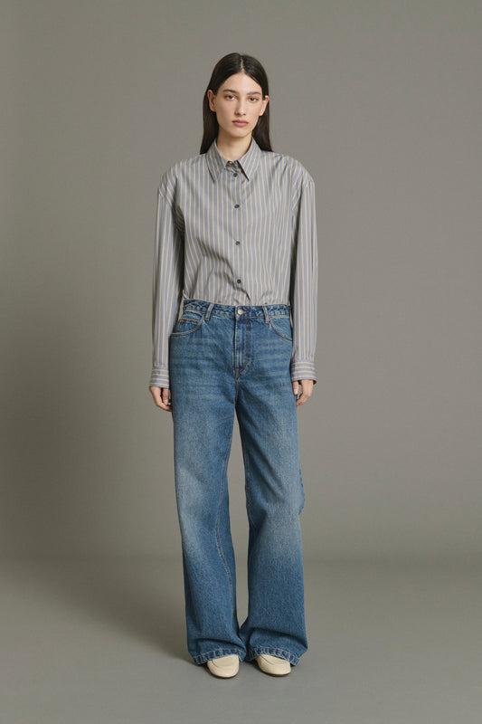 Jeans Calvin - Faded Blue Straight Women's - Soeur