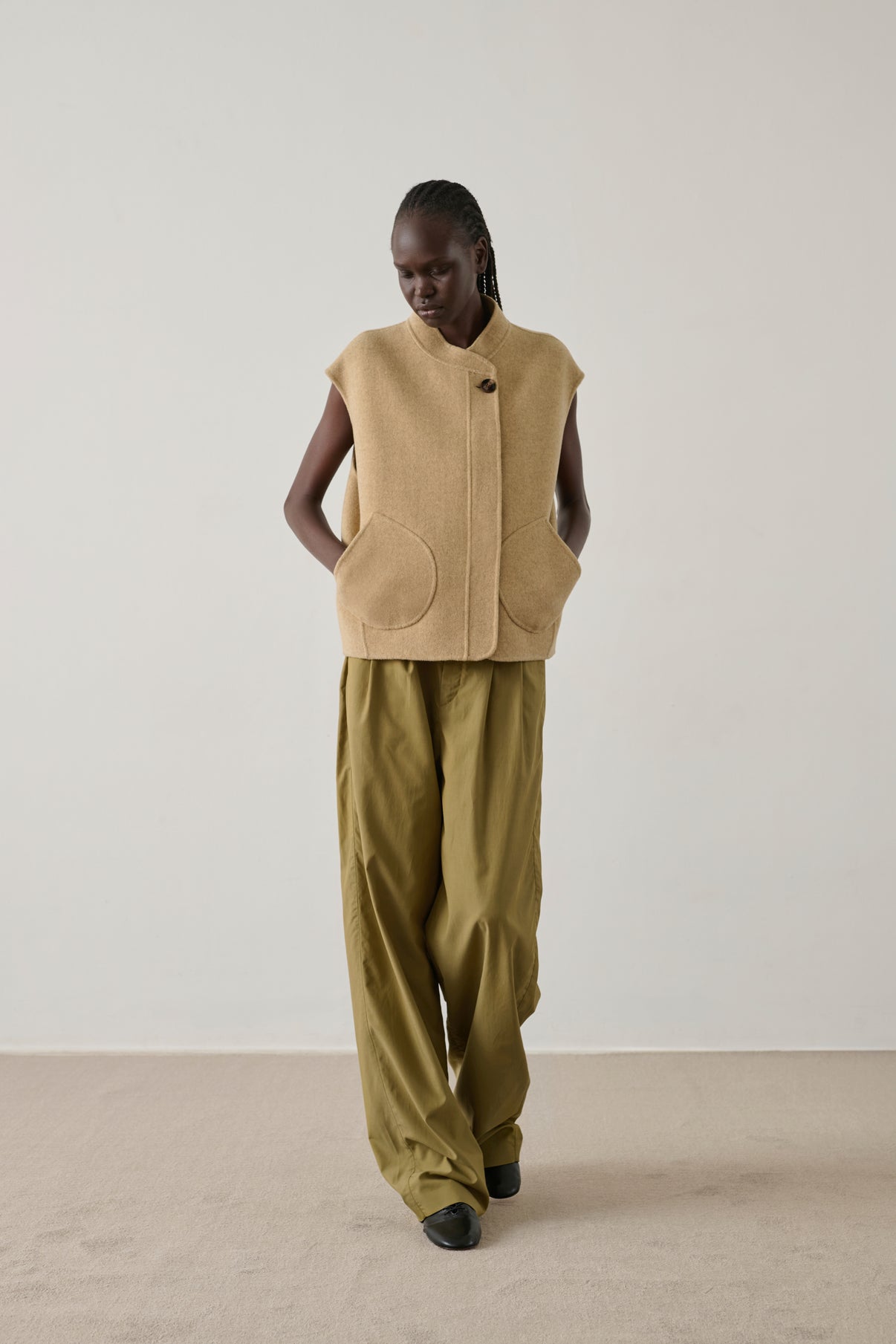 Adeline Jacket - Beige Marl - Wool - Women vue 4
