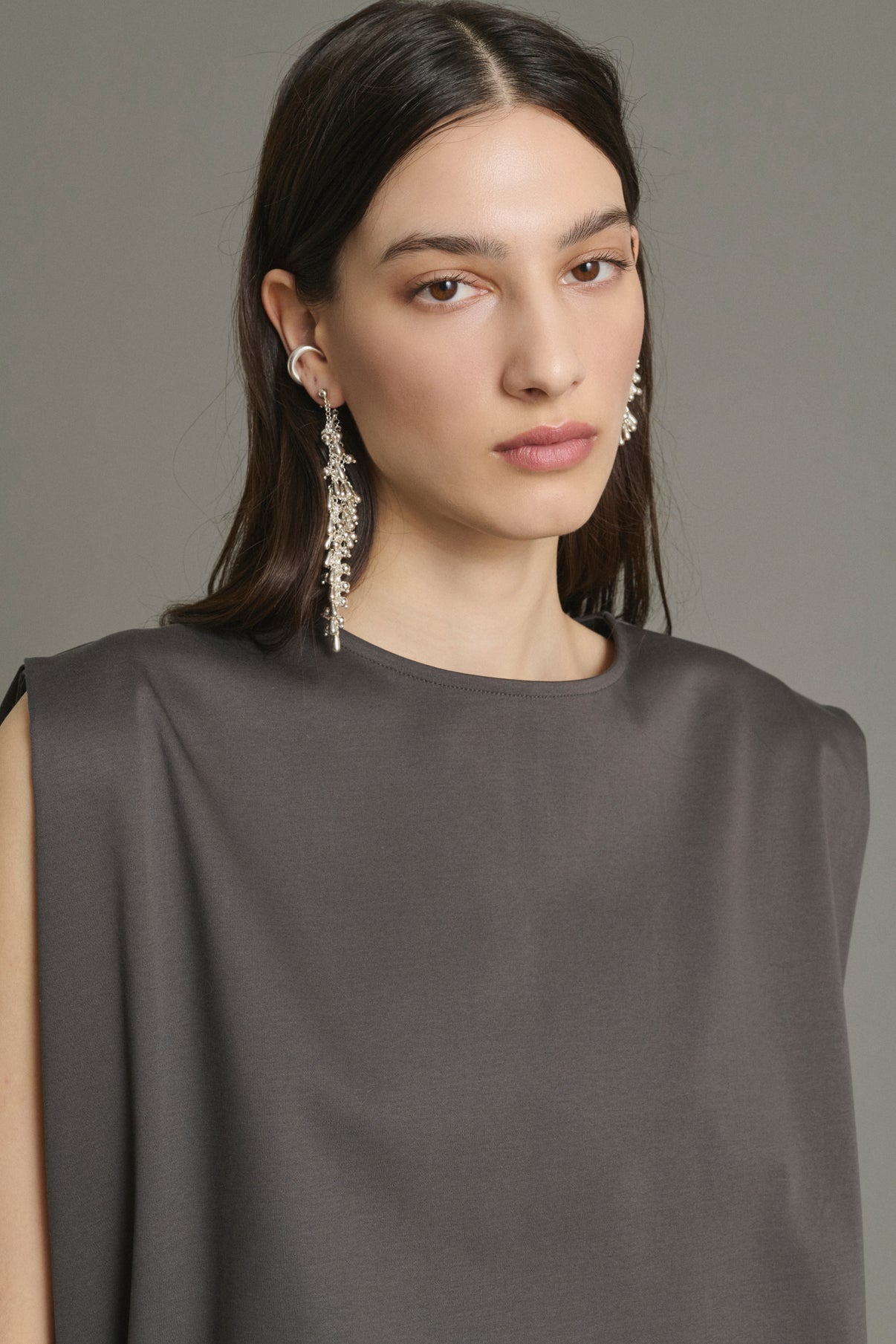 Jolene dress - Slate - Cotton - Women vue 4