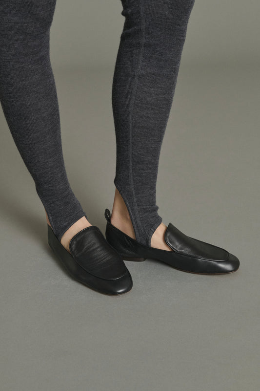 Loafers Nine - Black - Leather - Women