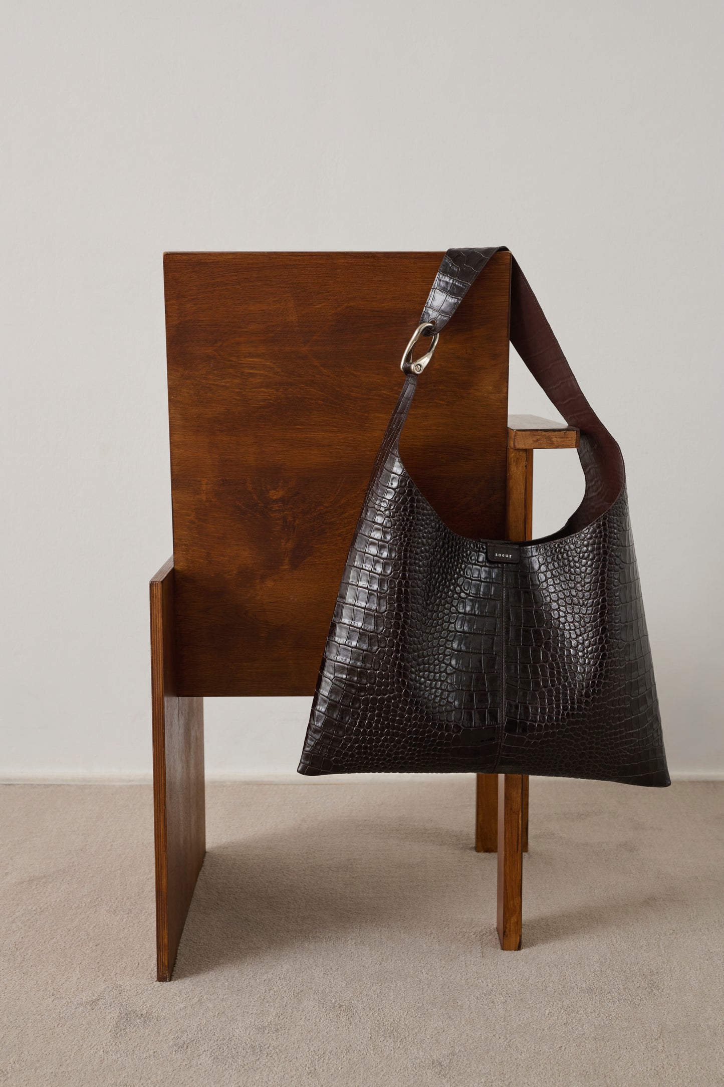 Bag Cosima - Dark Brown - Leather - Women