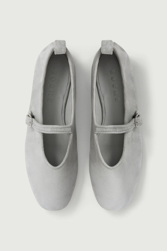 Ballerines Madeline - Gris Clair - Cuir - Femme