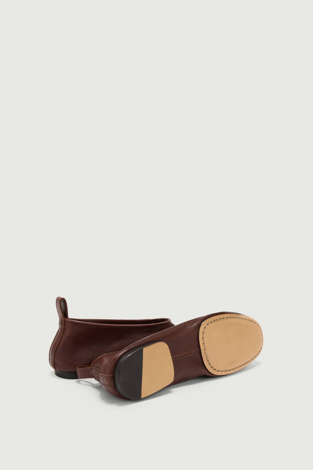Bala ballerinas - Cognac - Leather - Women vue 4