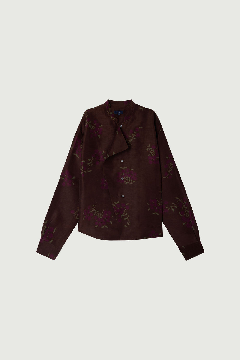 Blouse Hampton - Marron/Violet - Lin - Femme vue 6