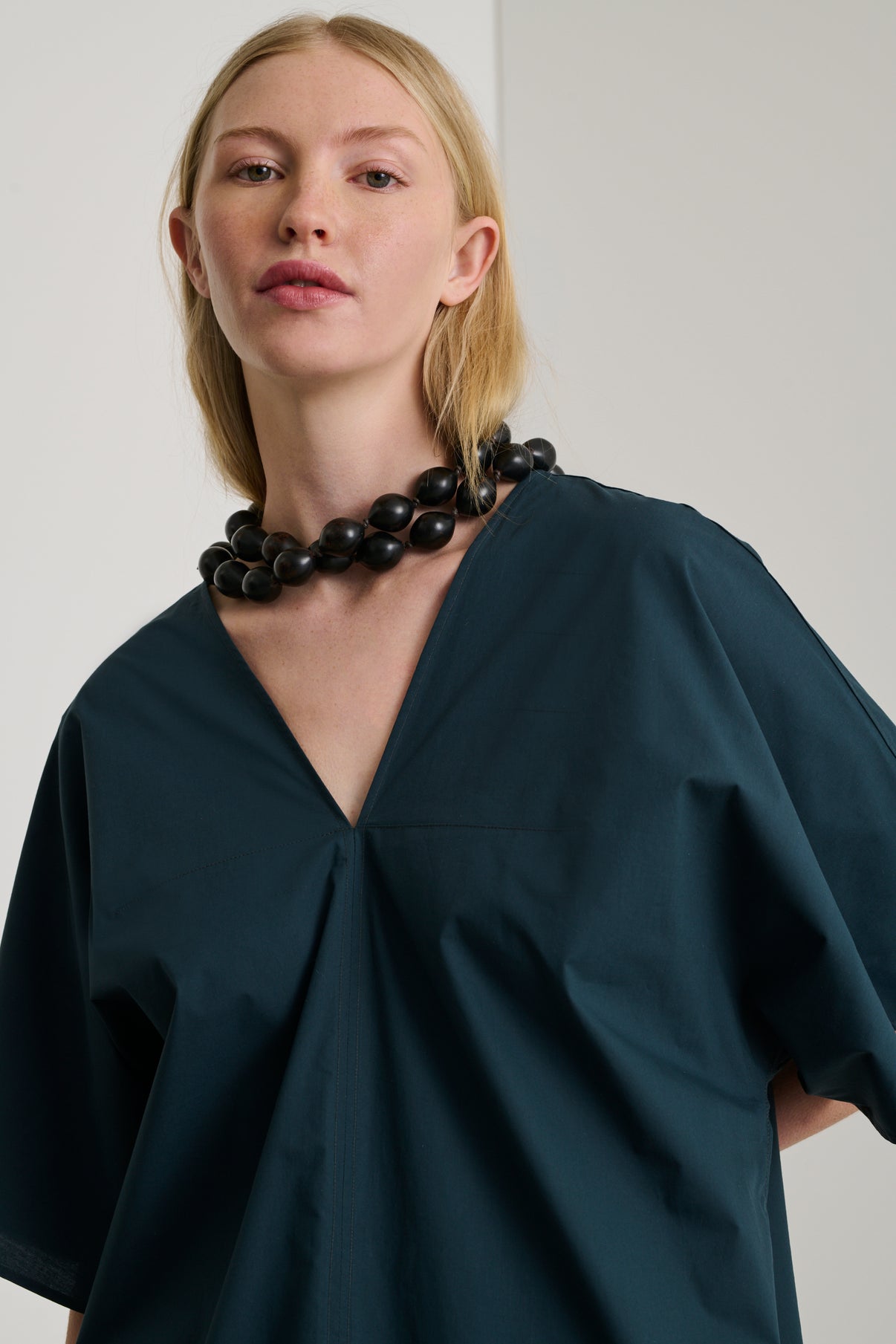Robe Elegance - Ardoise - Coton - Femme vue 3