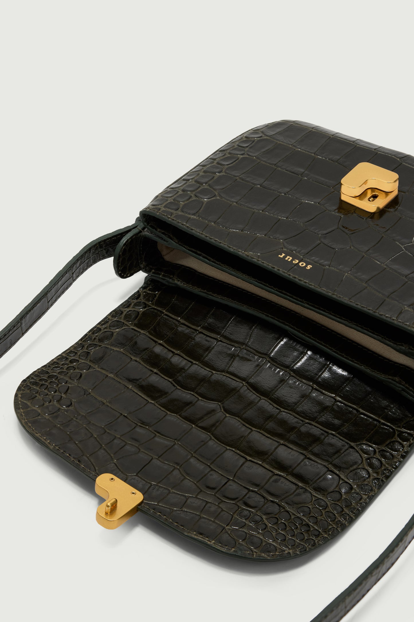 Bellissima Mini bag - Olive Green - Leather - Women